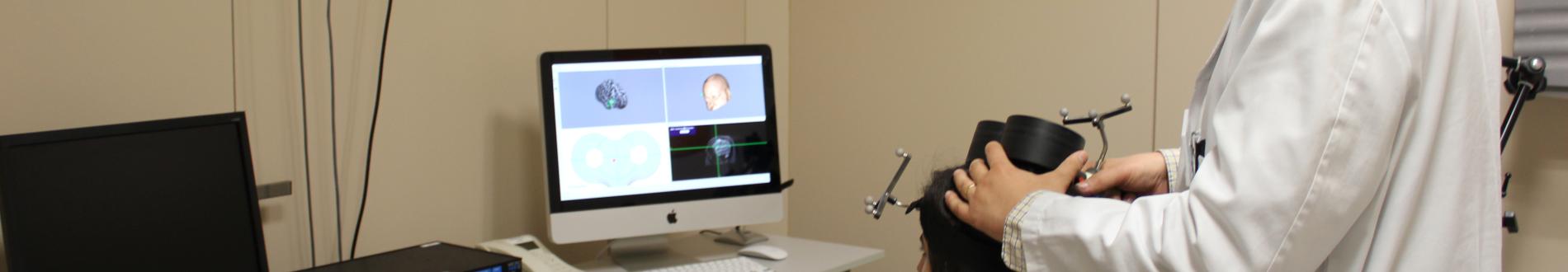 Treatment of depression with TMS transcranial magnetic stimulation 