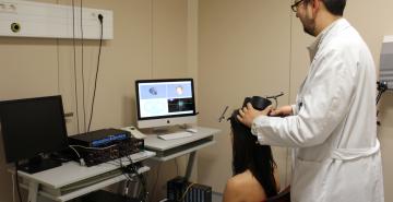 Treatment of depression with TMS transcranial magnetic stimulation 
