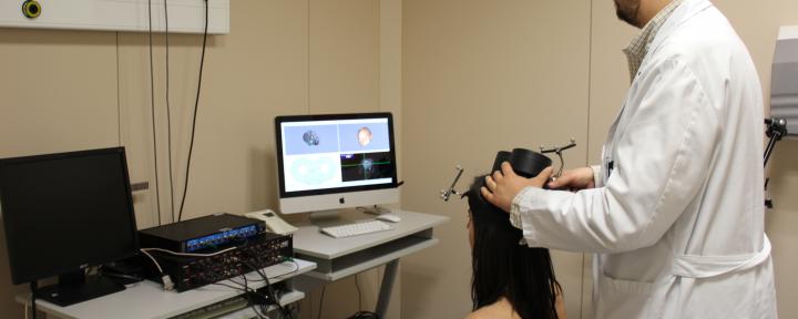 Treatment of depression with TMS transcranial magnetic stimulation 